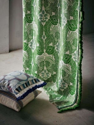Raoul Dufy Belle de Nuit Linen in Green